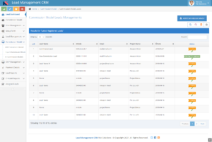 Commission Model Leads Managements and View Listing
