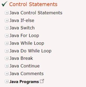 Control Statements