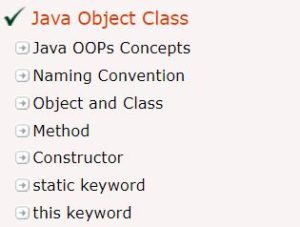 Java Object Class