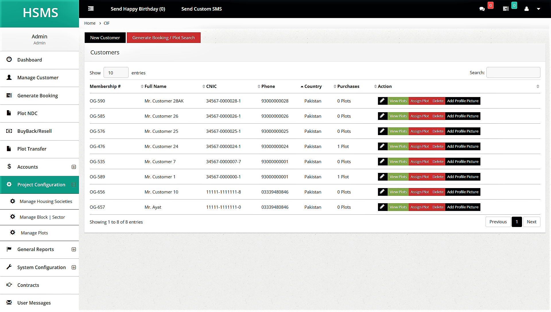 Housing Society Management Software project configuration