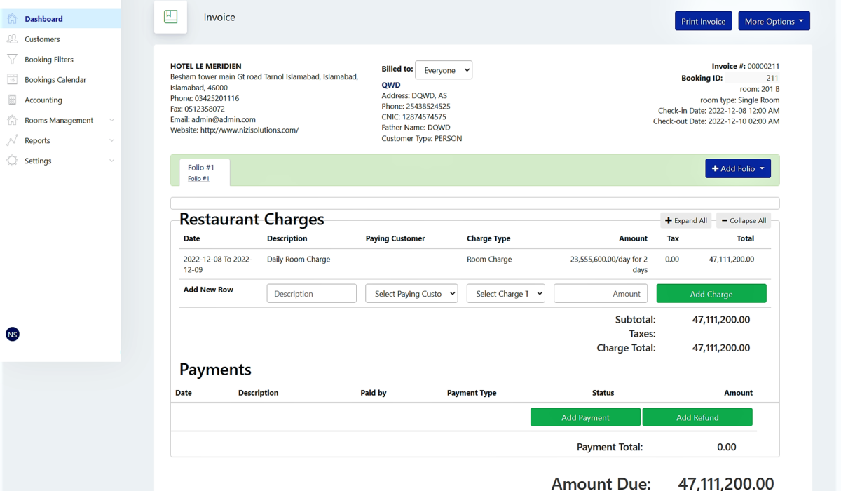 invoice-restaurant