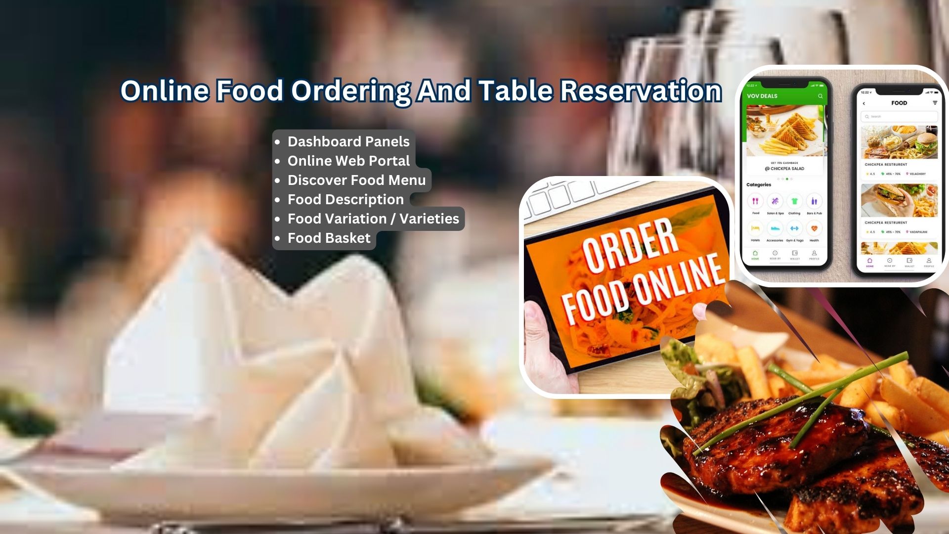 Online Food Ordering And Table Reservation