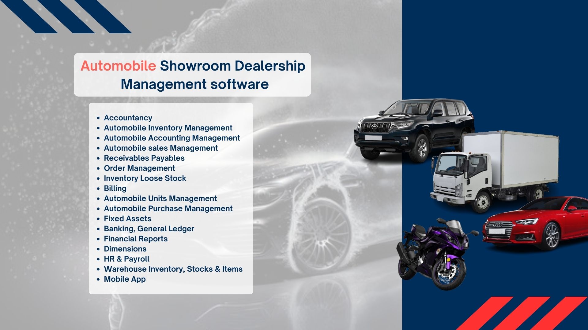 Automobile Showroom Dealership Management software - nizisolutions.com