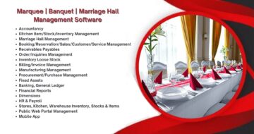 Banquet, Marquee, Marriage Hall Management Software